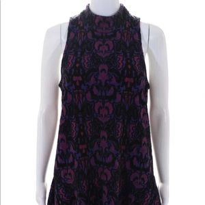 Free People Amelia jacquard dress purple M